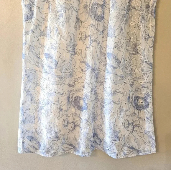 Joie Women's Eyelet Ruffle Floral Print Sundress Feminine Mini Dress Size M. - Picture 9 of 16